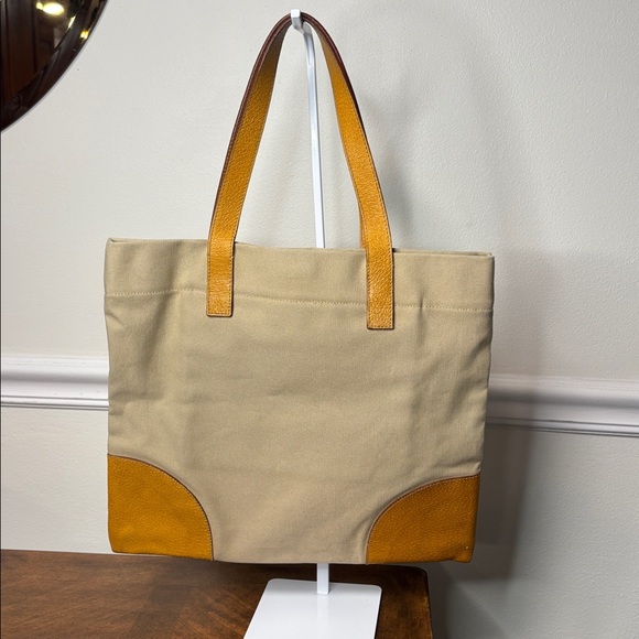 PRADA Canapa Cinghale Trimmed COLORBLOCK Tote - Picture 4 of 15